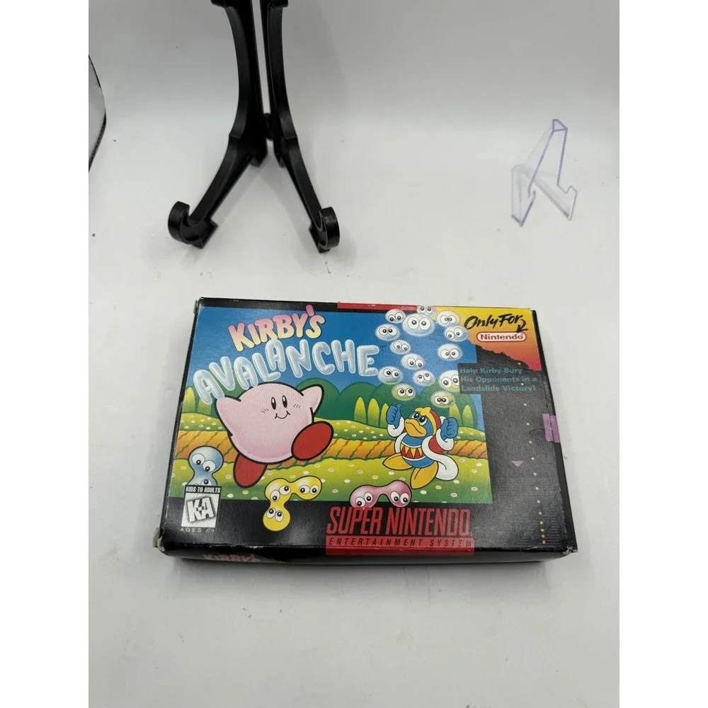 KIRBY'S AVALANCHE NINTENDO SNES COMPLETE CIB TESTED AUTHENTIC Fast Shipping